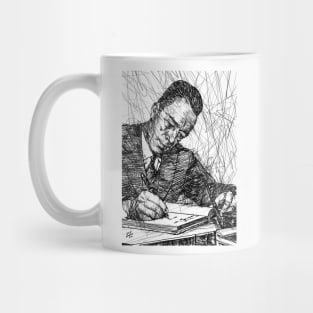 ALBERT CAMUS ink portrait .2 Mug